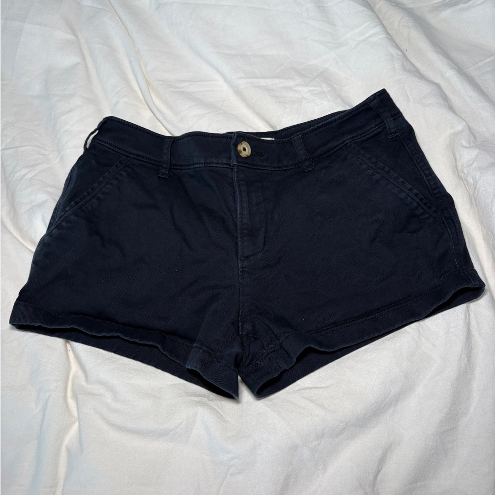Abercrombie & Fitch Dark Blue Women's Cargo Shorts